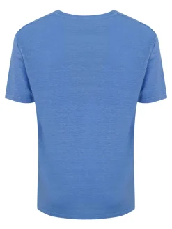 T-shirt a schiera di lino