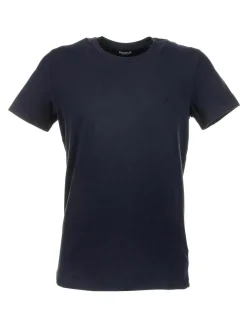 T-shirt blu trattola in maglia