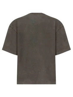 T-shirt con logo a effetto lavato