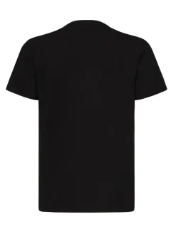 T-shirt con logo di strass