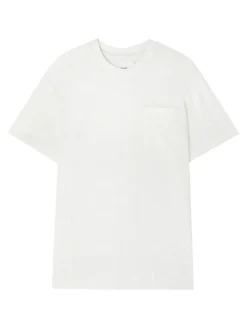 T-shirt da equipaggio bianco ottico