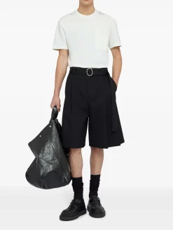 T-shirt da equipaggio bianco ottico