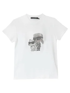 T-shirt di Ikon Rhinestone Duo