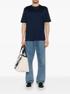 T-shirt in cotone logo allover