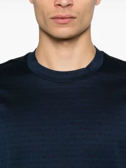 T-shirt in cotone logo allover