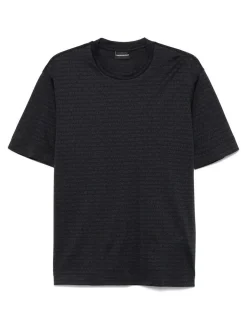 T-shirt in cotone logo allover