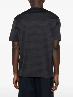 T-shirt in cotone logo allover
