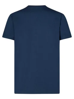 T-shirt in forma fresca in maglia blu