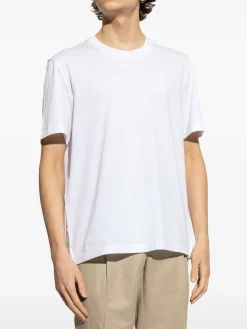 T-shirt in giÃ¹ biologico a gasolato bianco