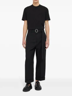 T-shirt in gira nero
