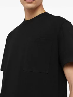 T-shirt in gira nero