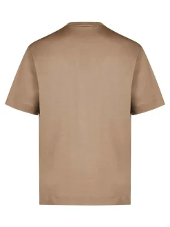 T-shirt in maglia beige