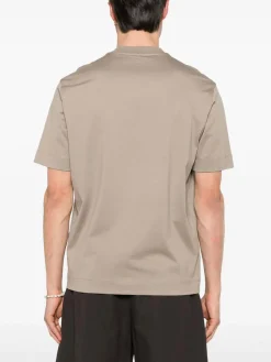 T-shirt in maglia beige