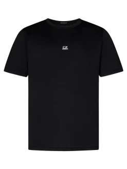 T-shirt nera in maglia mercerizzata 70/2