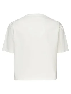 T-shirt ritagliata in maglia di cotone