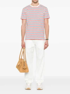 T-shirt Yakut in maglia tubolare multicolore