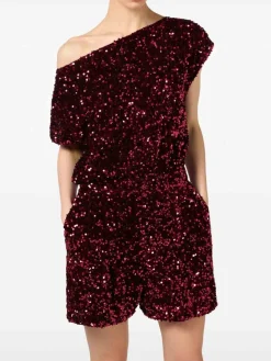 Tuta Ricamata Con Paillettes