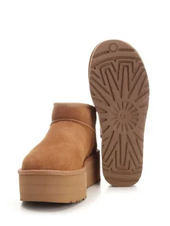 Ultra Mini Platform Ankle Boots