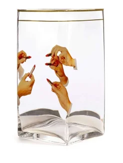 Vaso In Vetro Toiletpaper Cm 15X15 H30