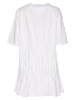 Vestito a volant bianco