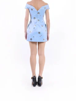 Vestito abbellito con paillettestri