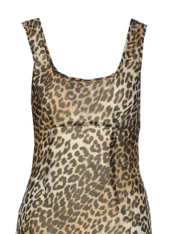 Vestito con stampa leopardata