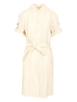 Vestito da camicia a miscela di seta