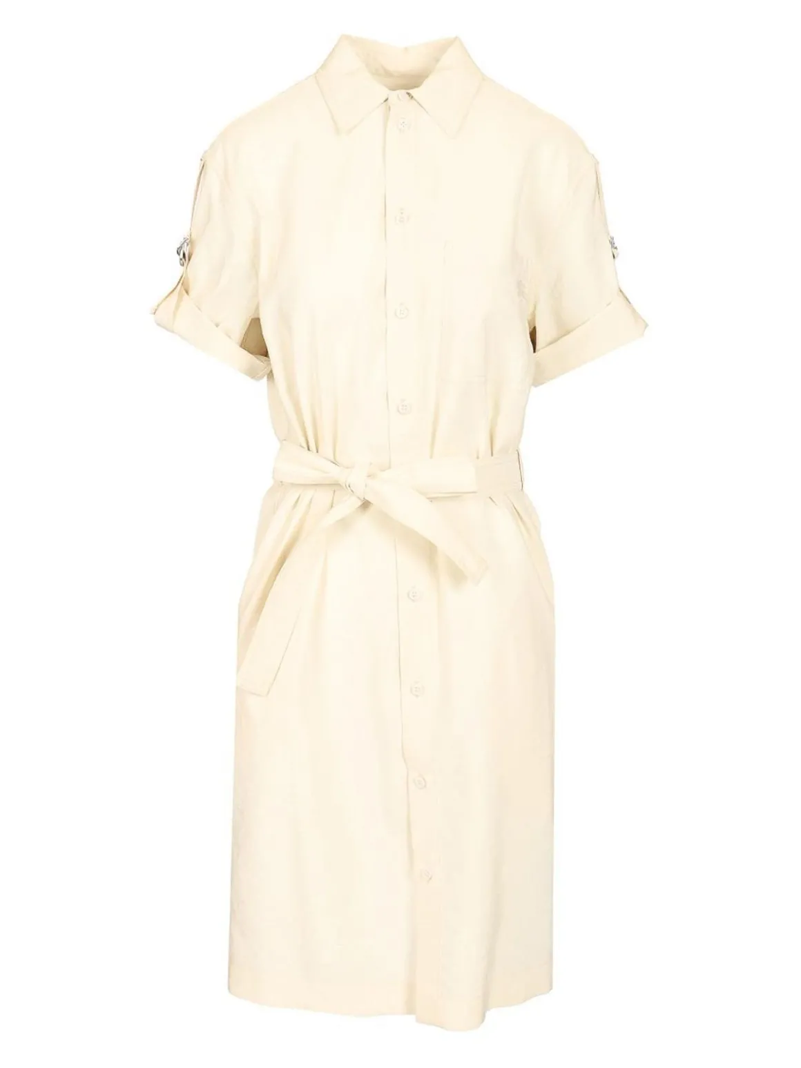 Vestito da camicia a miscela di seta