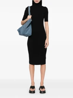 Vestito da collo a maglia comodo in maglia