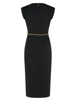 Vestito di miscela in poliestere nero