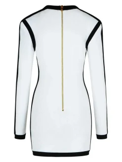 Vestito di miscela viscosa bianca