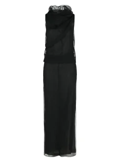 Vestito di seta nera a jeanty