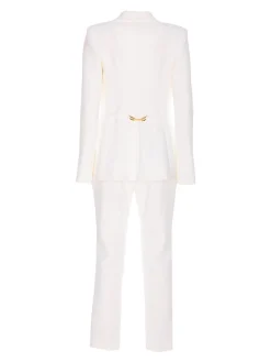 Vestito in crepe a petto singolo
