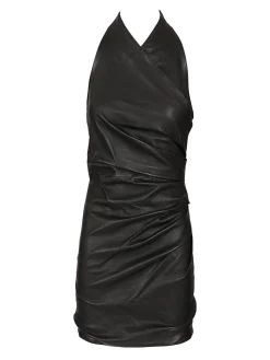 Vestito in pelle corta