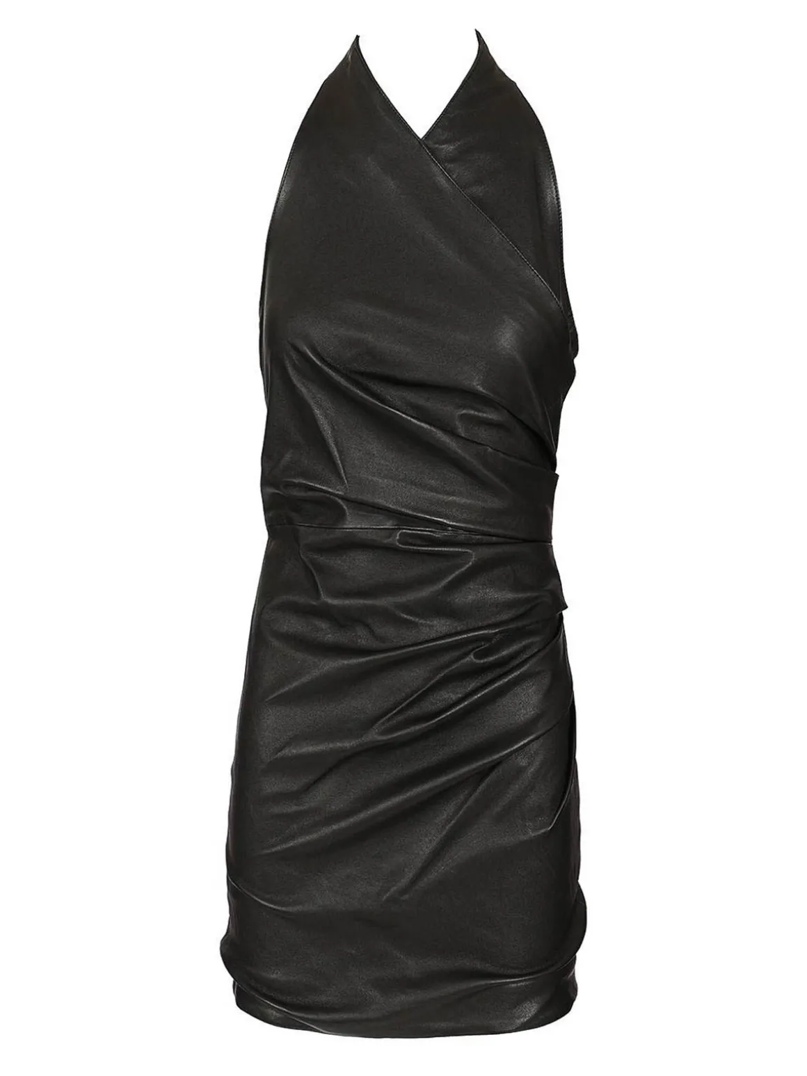Vestito in pelle corta