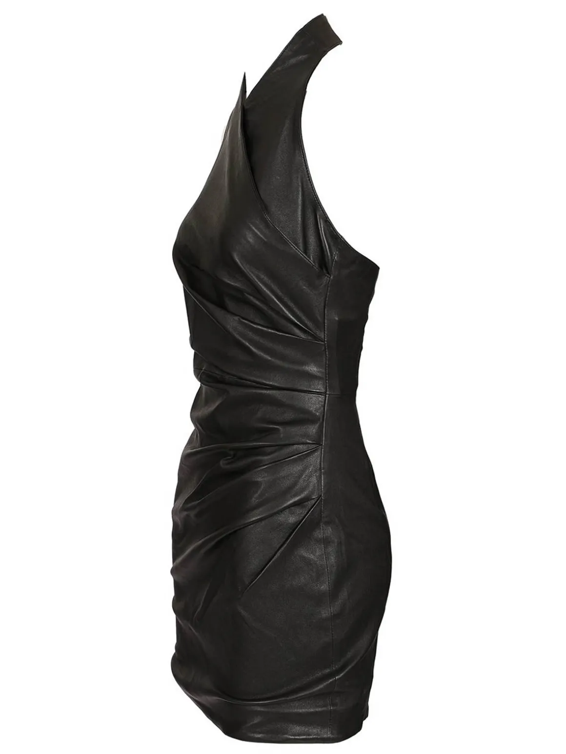 Vestito in pelle corta