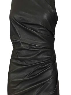 Vestito in pelle corta