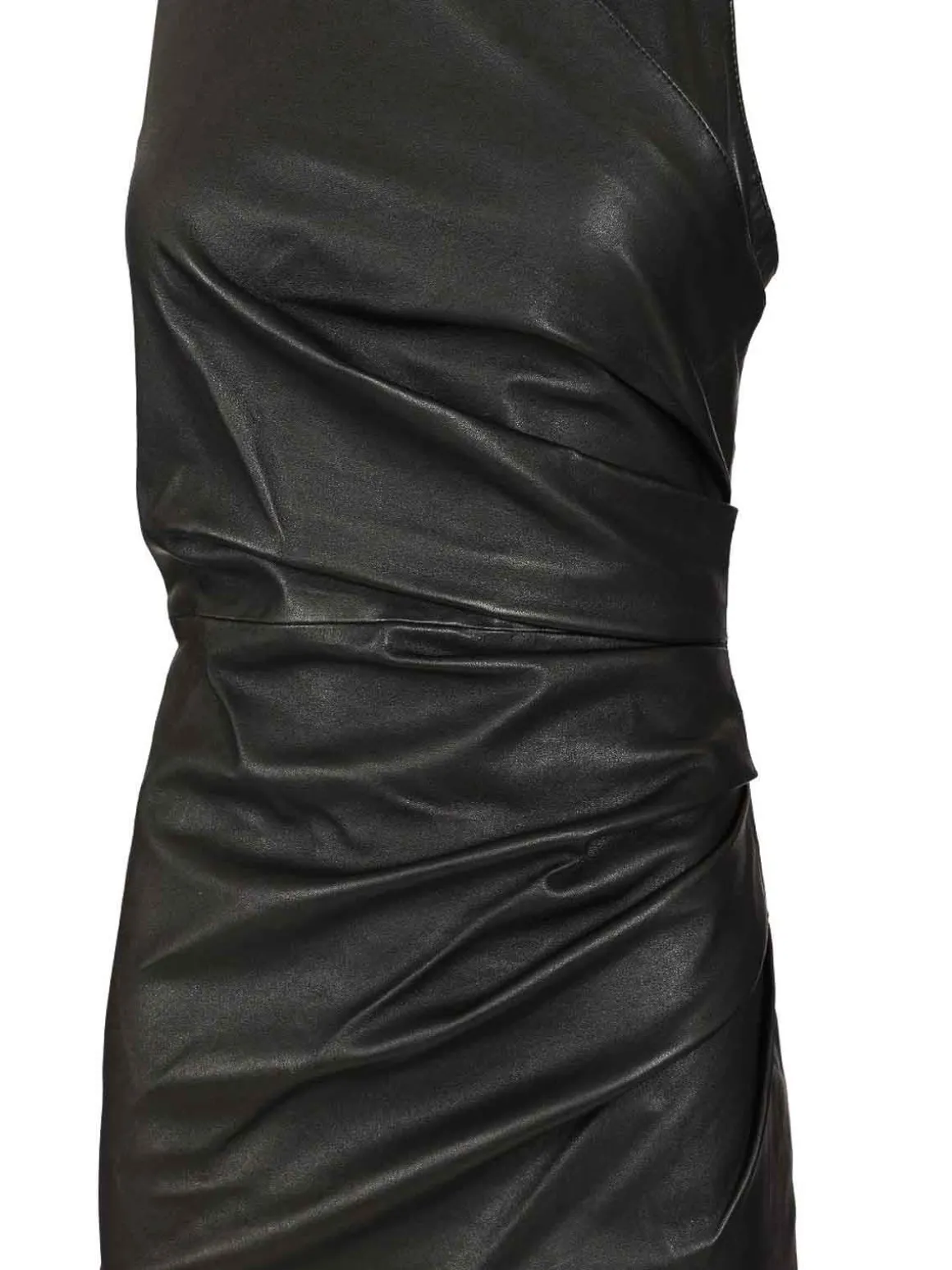Vestito in pelle corta