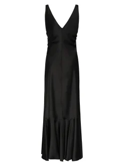 Vestito in raso lungo