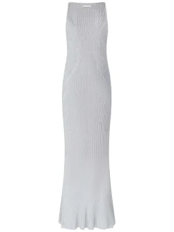 Vestito lungo a maglia