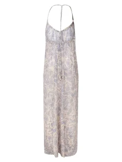 Vestito lungo in cotone puro