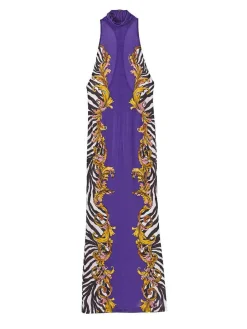 Vestito Lungo Zebra Barocco