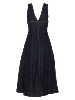 Vestito midi di denim