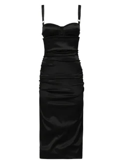 Vestito midi drappeggiato