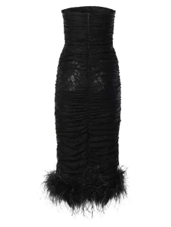 Vestito midi in pizzo