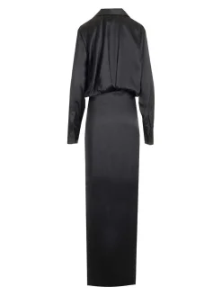 Vestito midi raso