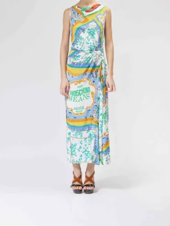 Vestito Midi Stampa Foulard