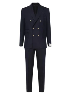 Vestito platino a doppio petto