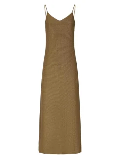 Vestito slip in jacquard jersey