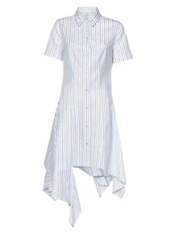 Vestito a camicia asimmetrica